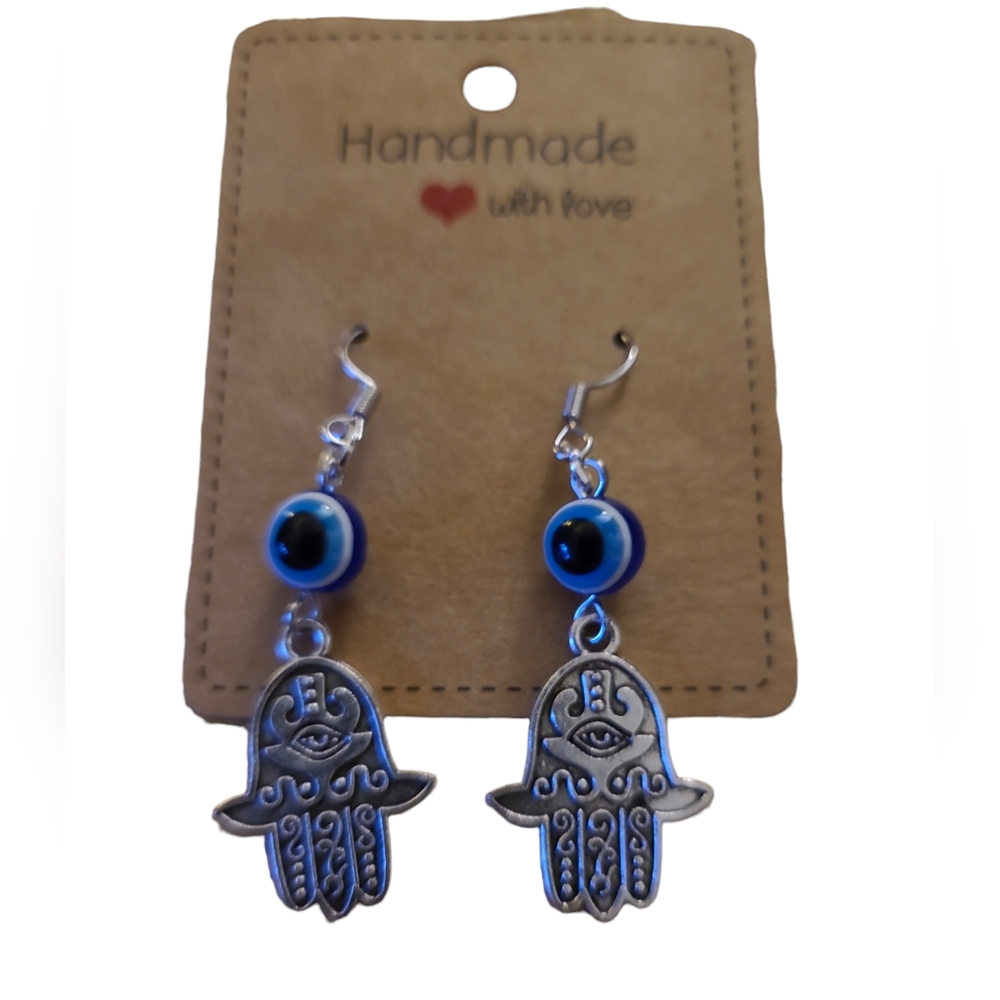 3/$30 Evil Eye Ahimsa Hand of Fatima